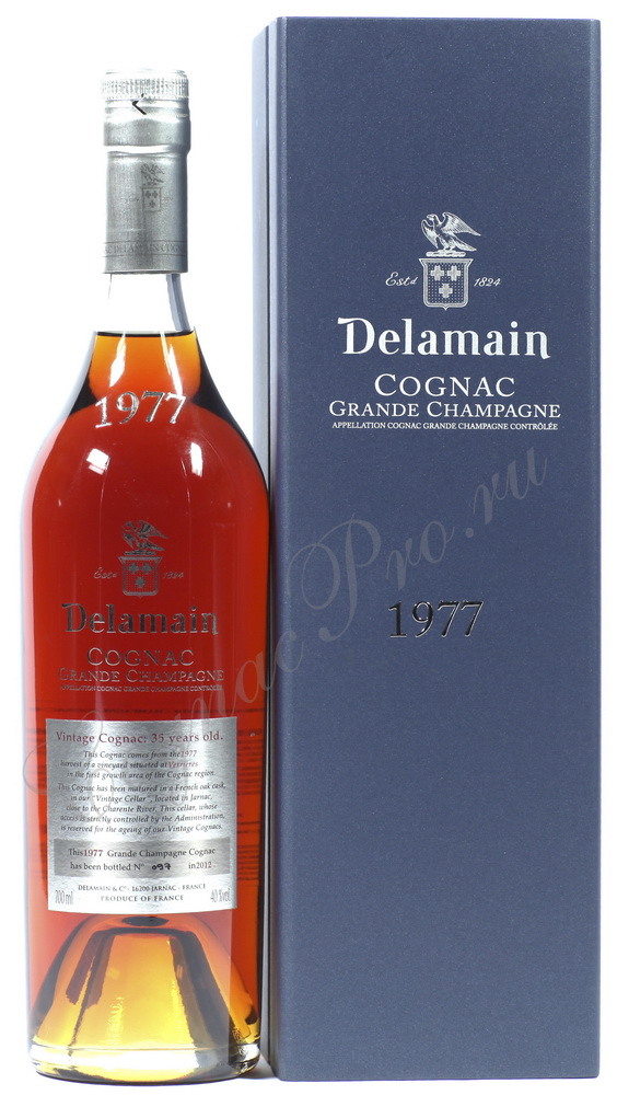 Коньяк Delamain Vintage 1977 Делямэн Винтаж 1977 года