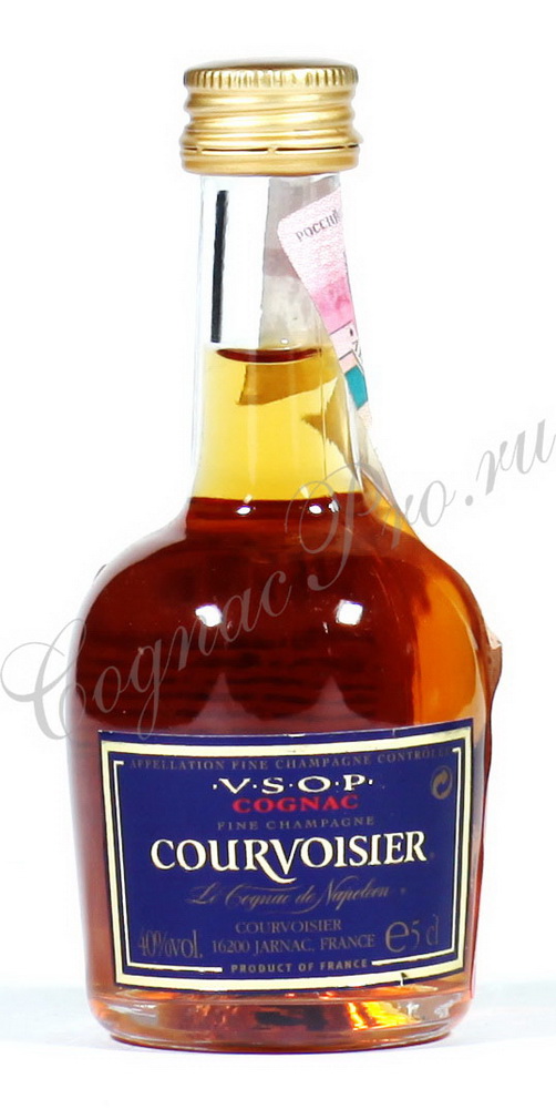 Миниатюрная бутылка Courvoisier 0.05 l