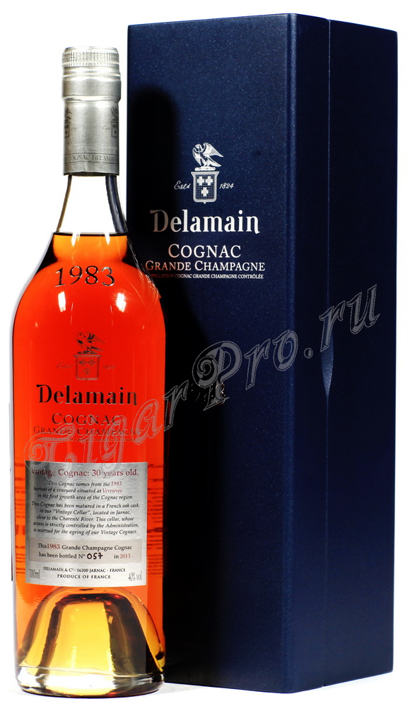 Коньяк Delamain Vintage 1983 Делямэн Винтаж 1983 года